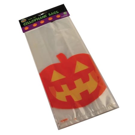 Pumpkin Cello Bags, 12PK